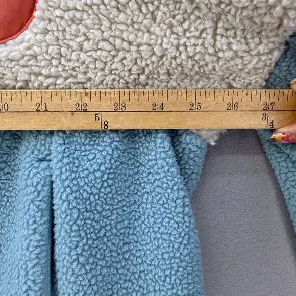 Columbia Anorak Fleece Women's XXL Blue Beige Coral 1/4 Snap Athleisure NWT - Picture 10 of 11